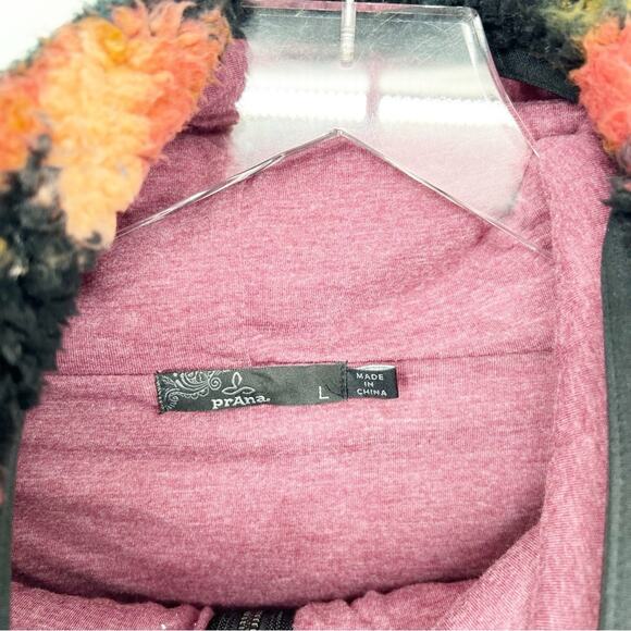 Prana Polar Escape 1/2 Zip Hooded Sherpa Pullover L - Picture 5 of 6